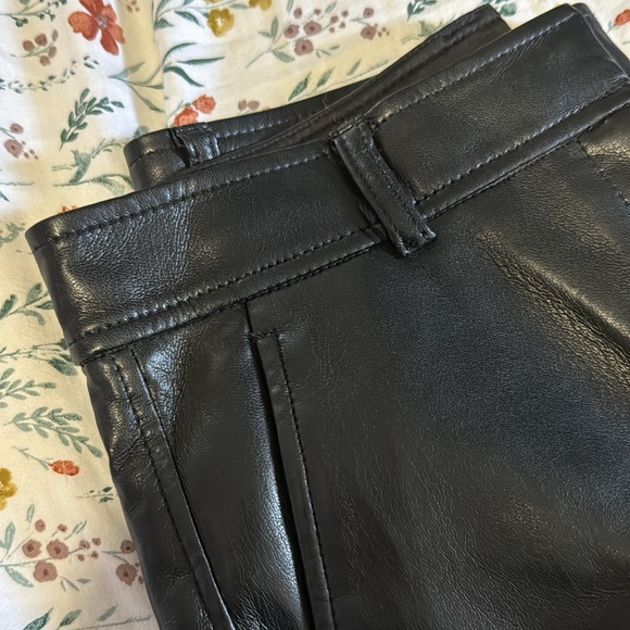 ARITIZIA LIKE NEW BABATON COMMAND VEGAN LEATHER PANTS - size 6 - black - regular - Picture 8 of 8